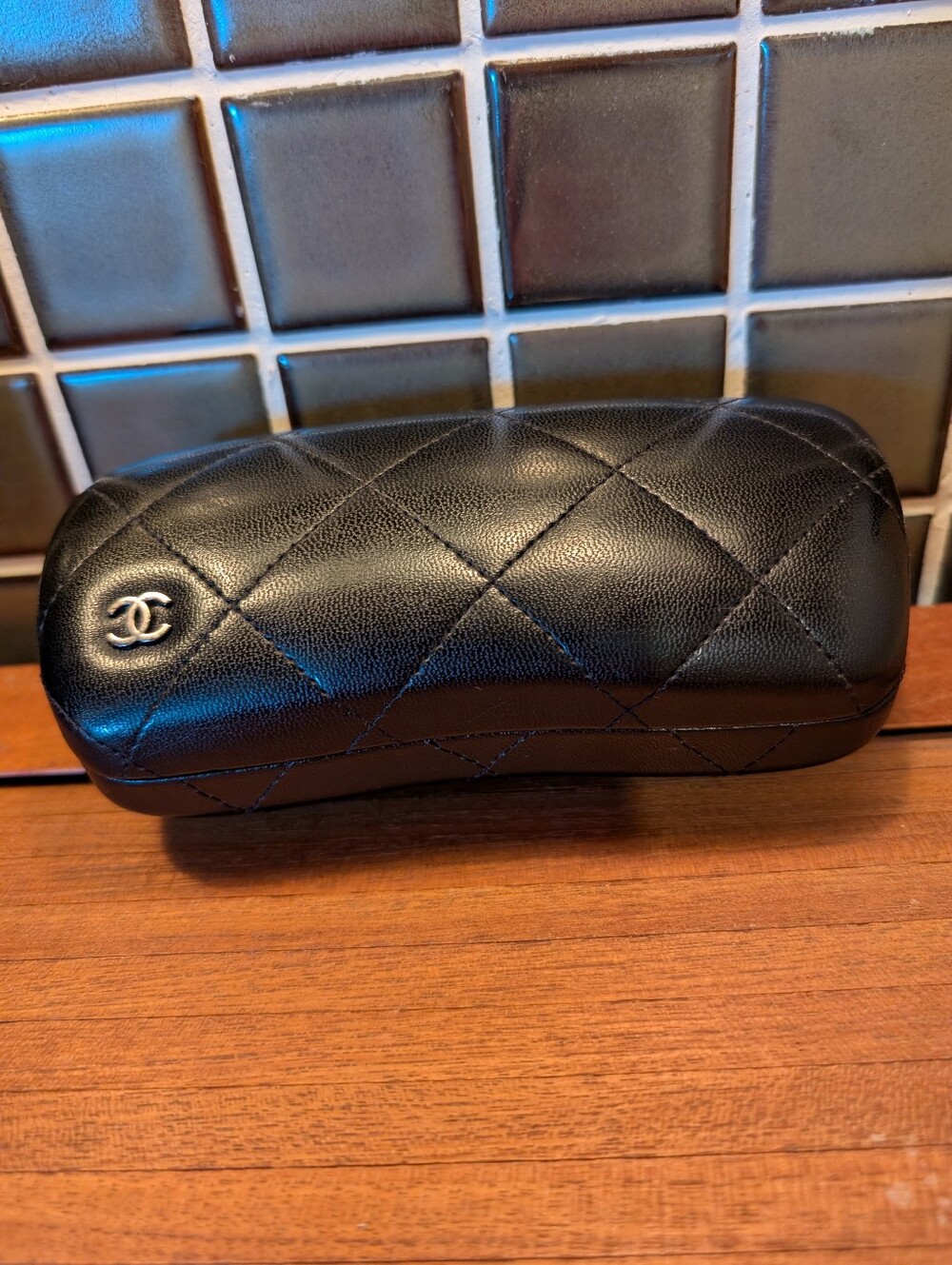 Chanel Quilted Hard Case,Black